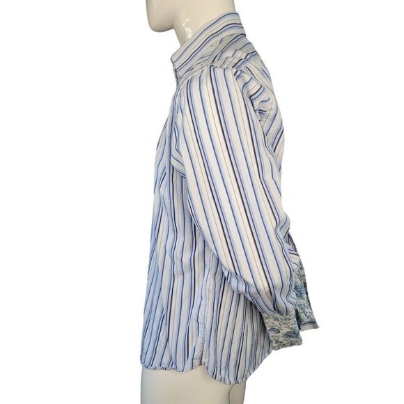 Ted Baker Men's Striped Evening Shirt (Size 4) - Picture 4 of 7